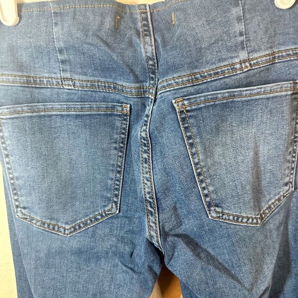 Free People Penny Pull On Denim Flare Jeans Size 26 Wide Leg - Picture 6 of 8